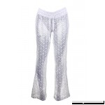 Miken Women's Crochet Lace Swim Pants Cover Up X-Small B072BKSYDM